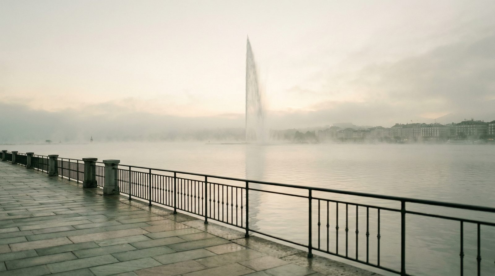 Genève, quai du lac